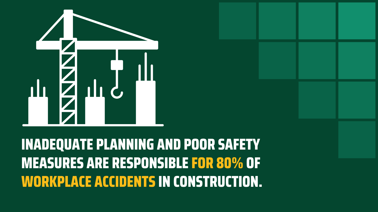Inadequate planning and poor safety measures are responsible for 80% of workplace accidents in 民间诡闻实录